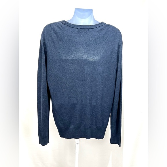 SLATE & STONE Men’s navy blue crew neck sweater size L - Picture 3 of 13